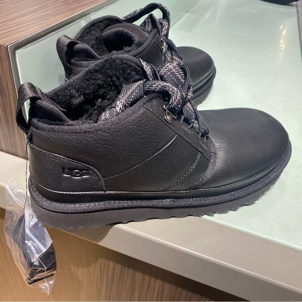 UGG Men's Black Leather Boots